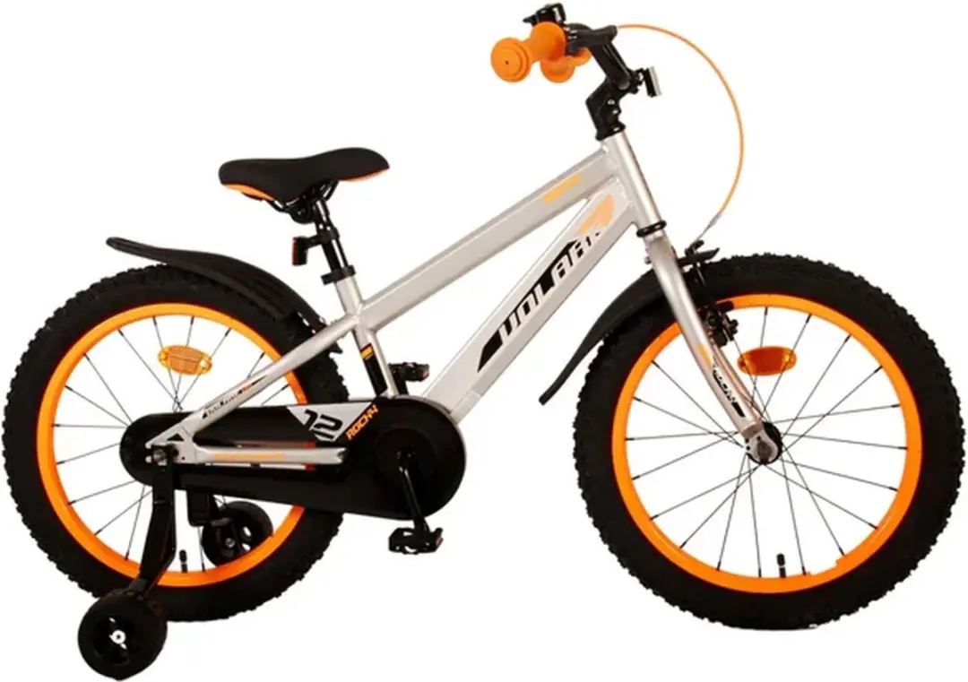 Volare Rocky Kinderfiets 18 inch - 1 Versnelling - Grijs