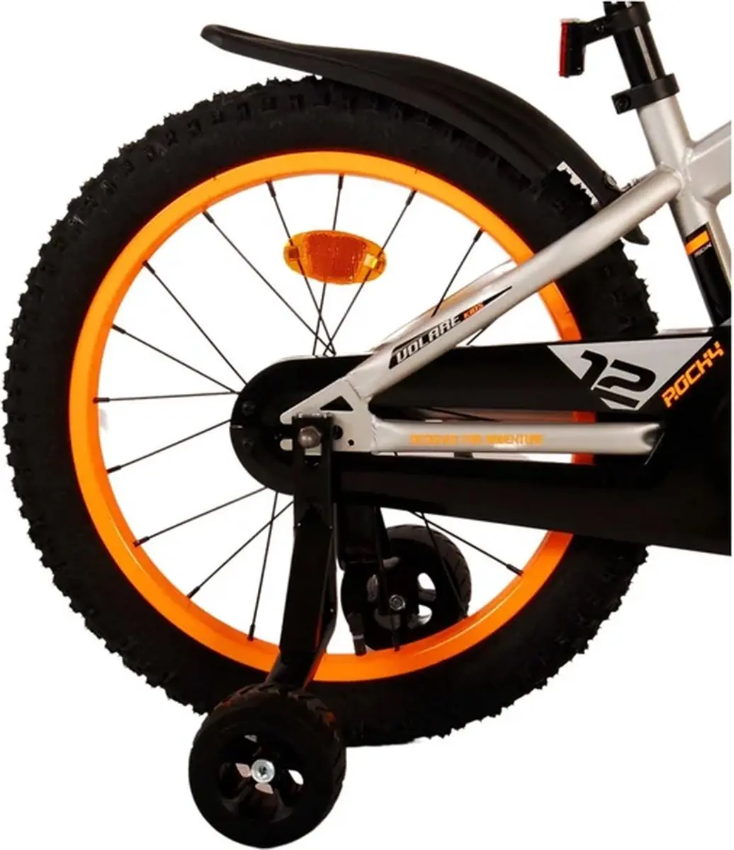 Volare Rocky Kinderfiets 18 inch - 1 Versnelling - Grijs - afbeelding 6 van 6