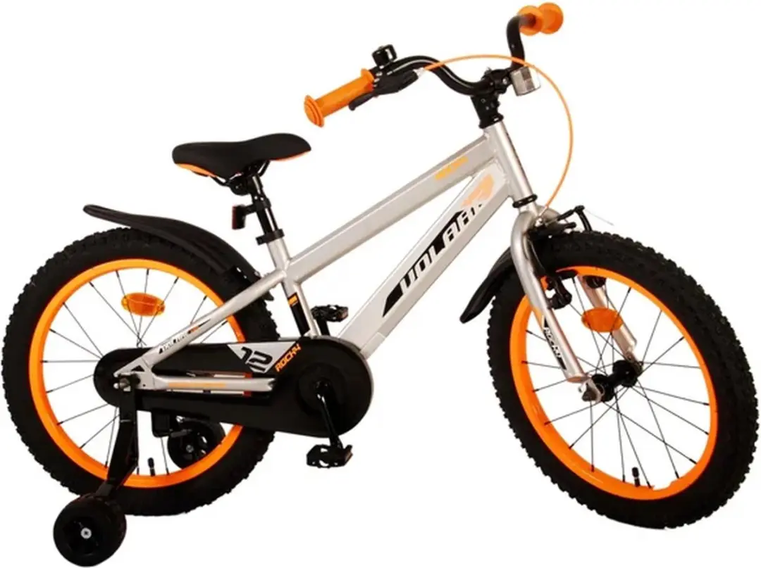 Volare Rocky Kinderfiets 18 inch - 1 Versnelling - Grijs