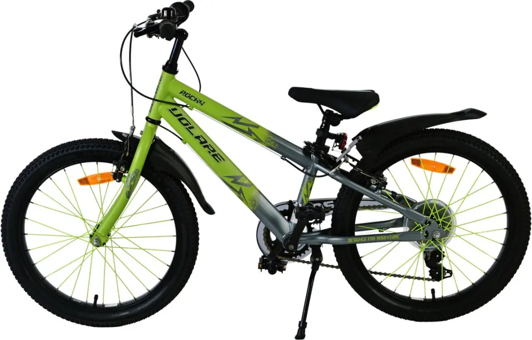 Volare Rocky Kinderfiets 20" - 7 Versnellingen - Groen/Grijs