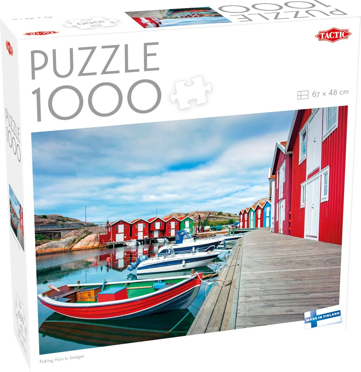 Tactic Puzzel Around the World Northern Stars - 1000 Stuks - Rood
