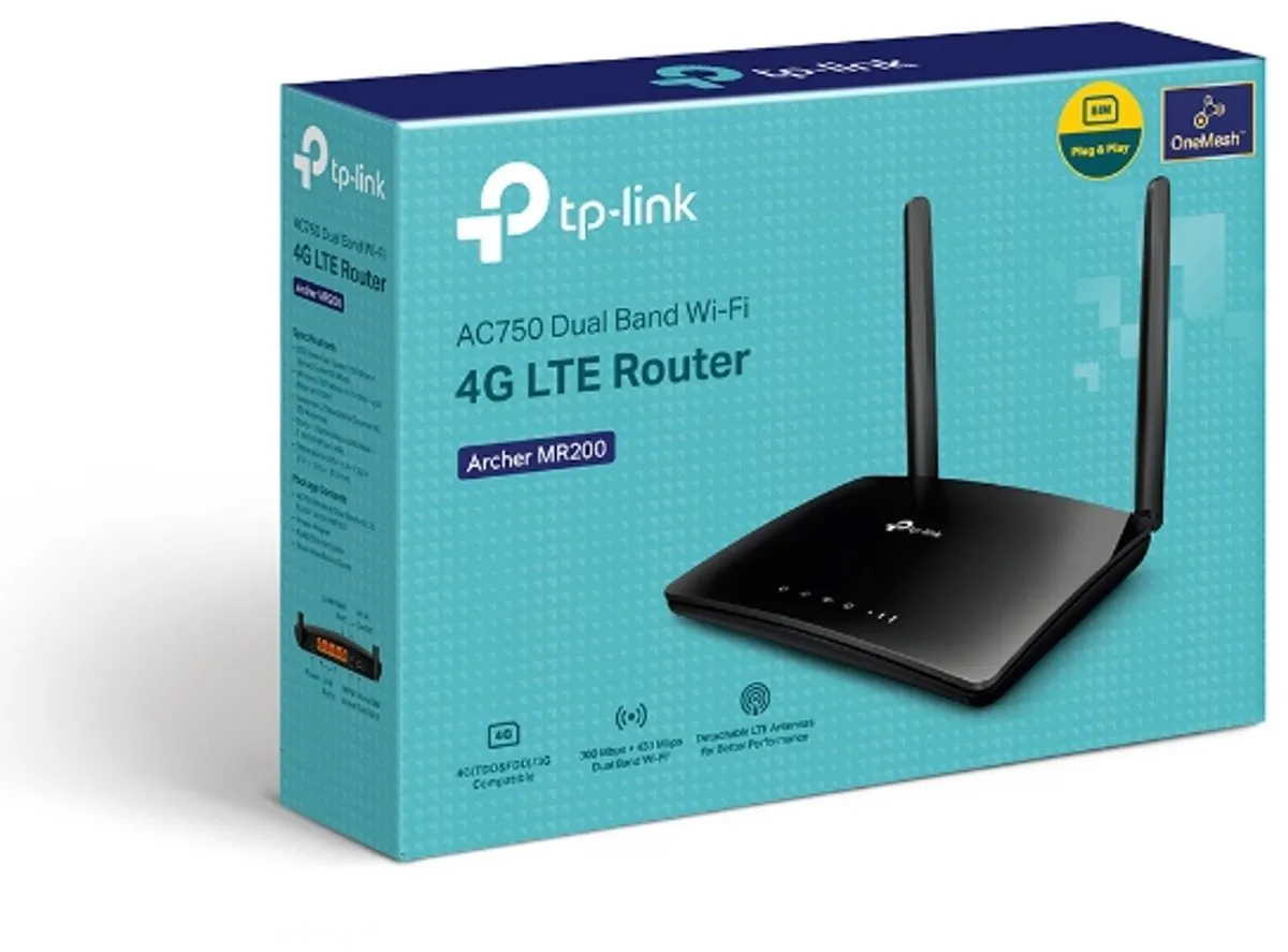 TP-Link Archer MR202 Dual-Band WiFi Router - 4x Ethernet - Zwart