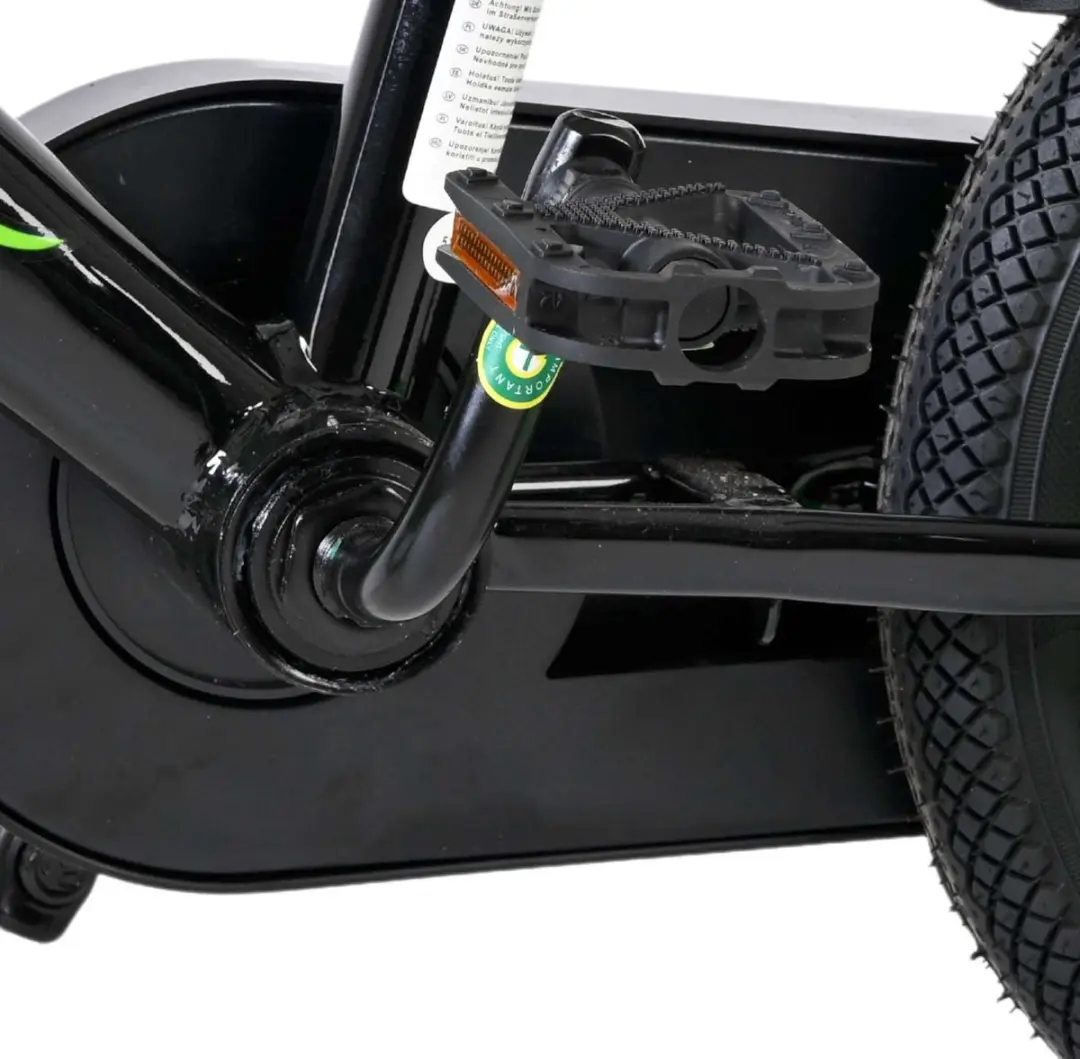 Volare Strike Kinderfiets 12" - Zwart/ Groen - 1 Versnelling