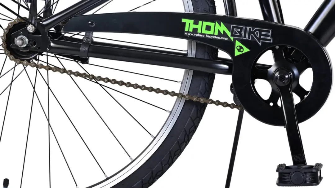 Volare Thombike Kinderfiets 26" - 1 Versnelling - Zwart Groen