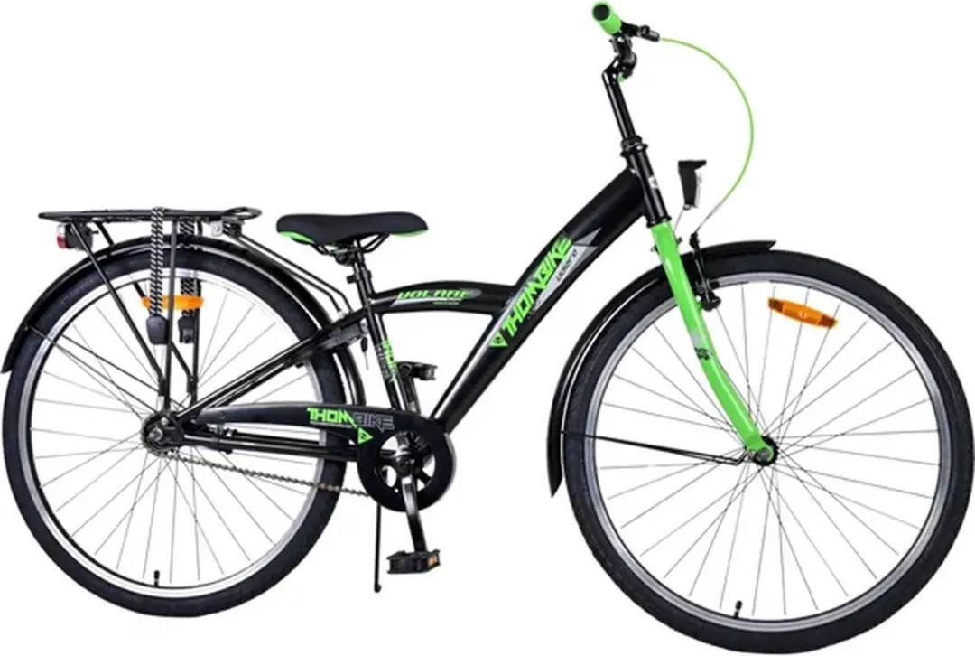 Volare Thombike Kinderfiets 26" - 1 Versnelling - Zwart Groen