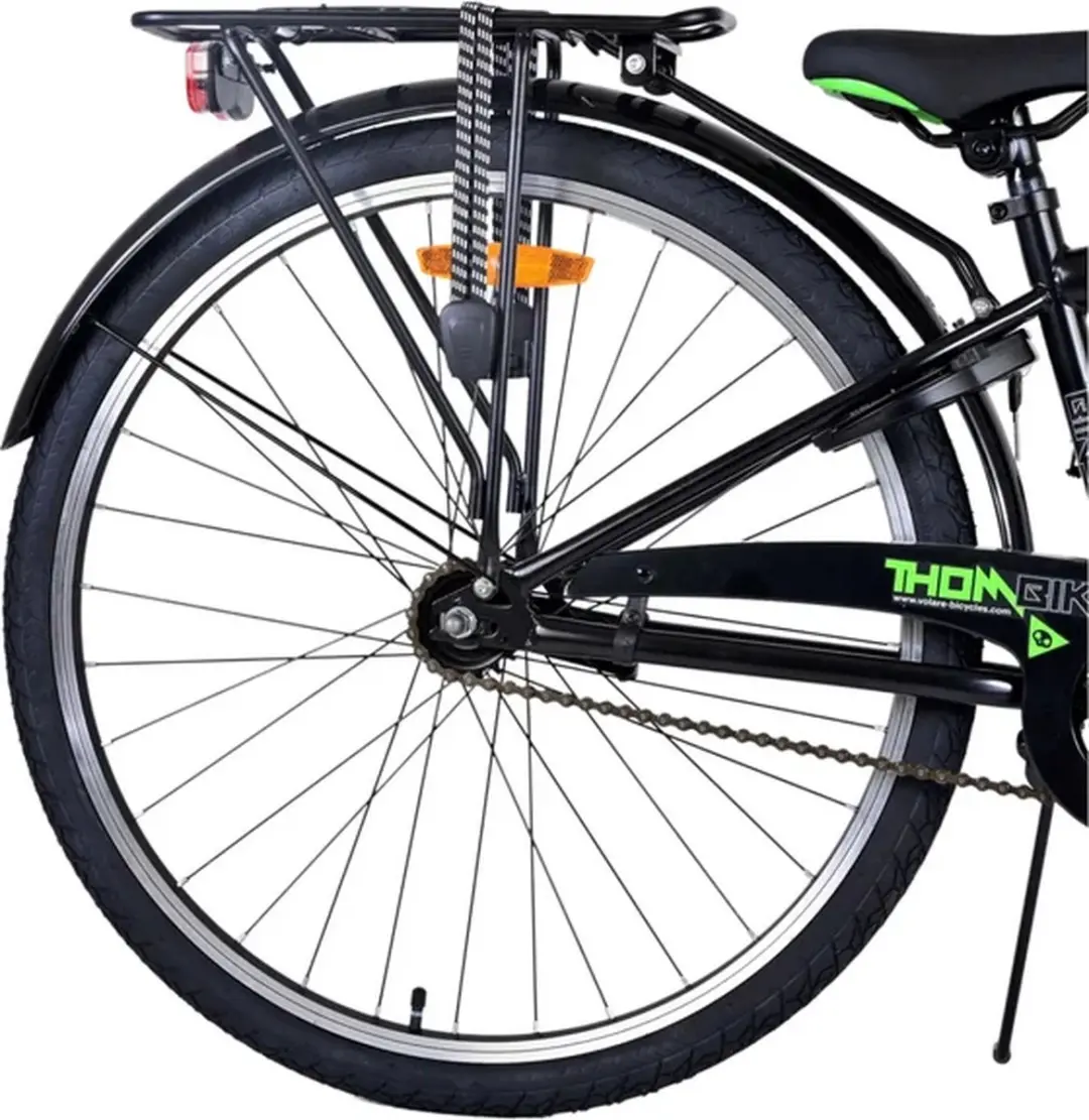 Volare Thombike Kinderfiets 26" - 1 Versnelling - Zwart Groen