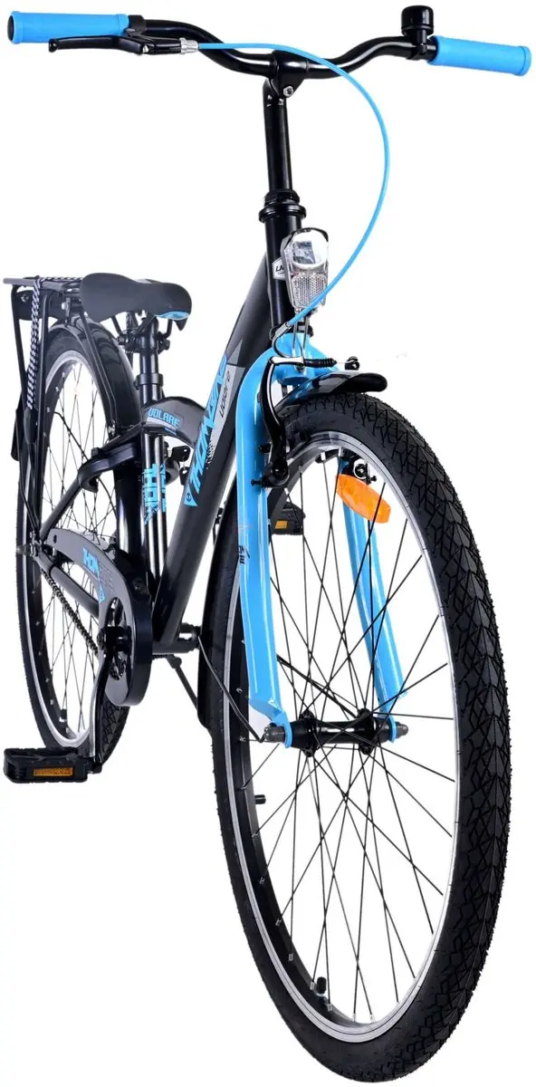 Volare Thombike Kinderfiets 26" - 1 Versnelling - Zwart/Blauw