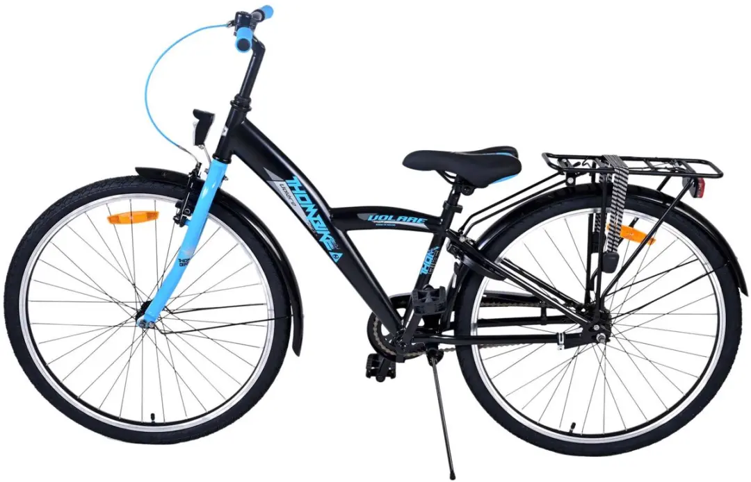 Volare Thombike Kinderfiets 26" - 1 Versnelling - Zwart/Blauw