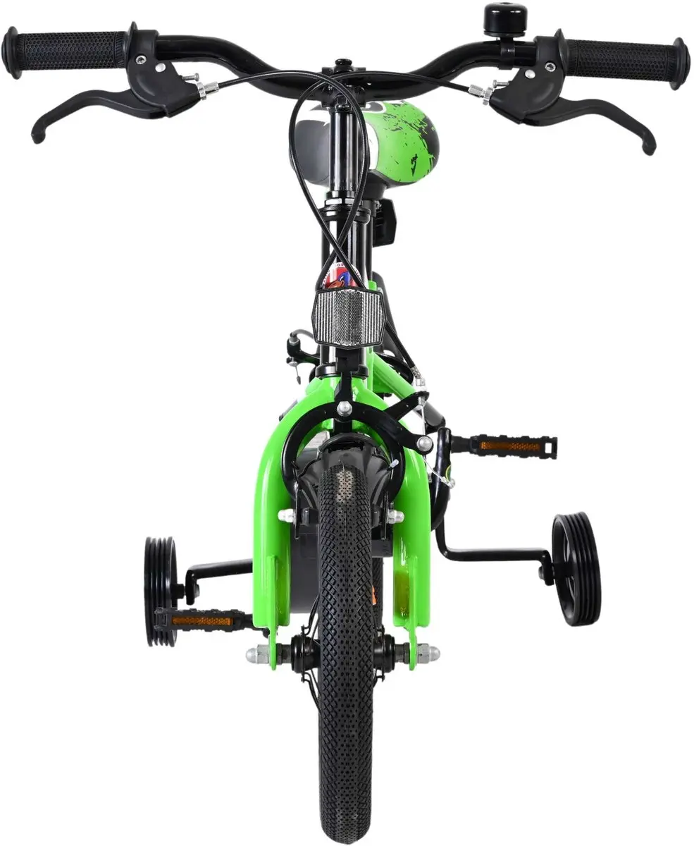 Volare Sportivo Kinderfiets 12" - Groen/Zwart - 1 Versnelling