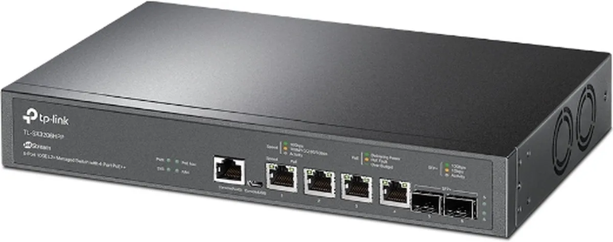TP-Link TL-SX3206HPP Switch - 10 Poorten Zwart - afbeelding 6 van 6