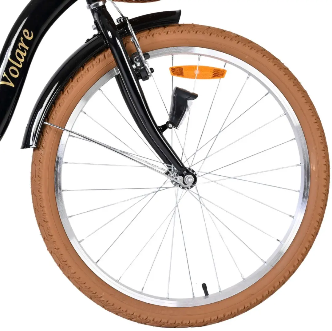 Volare Ashley Kinderfiets 24" - 1 Versnelling - Zwart - afbeelding 6 van 6