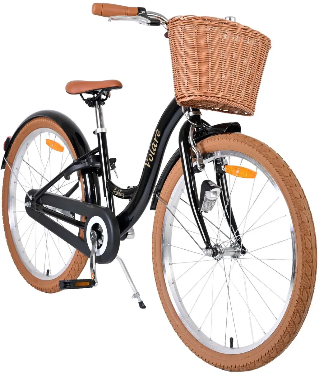 Volare Ashley Kinderfiets 24" - 1 Versnelling - Zwart