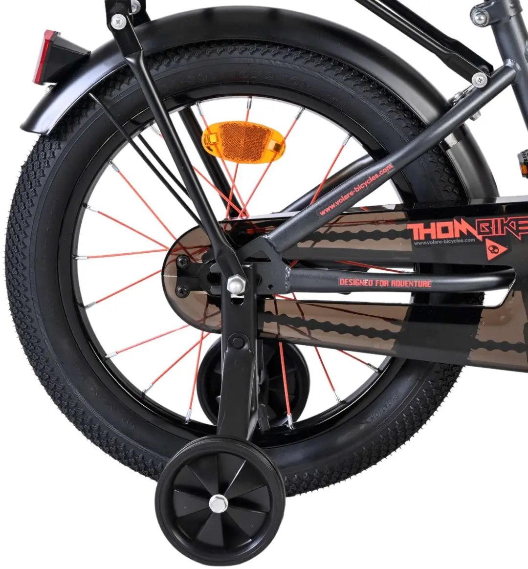 Volare Thombike Kinderfiets 16" - 1 Versnelling - Oranje/Grijs