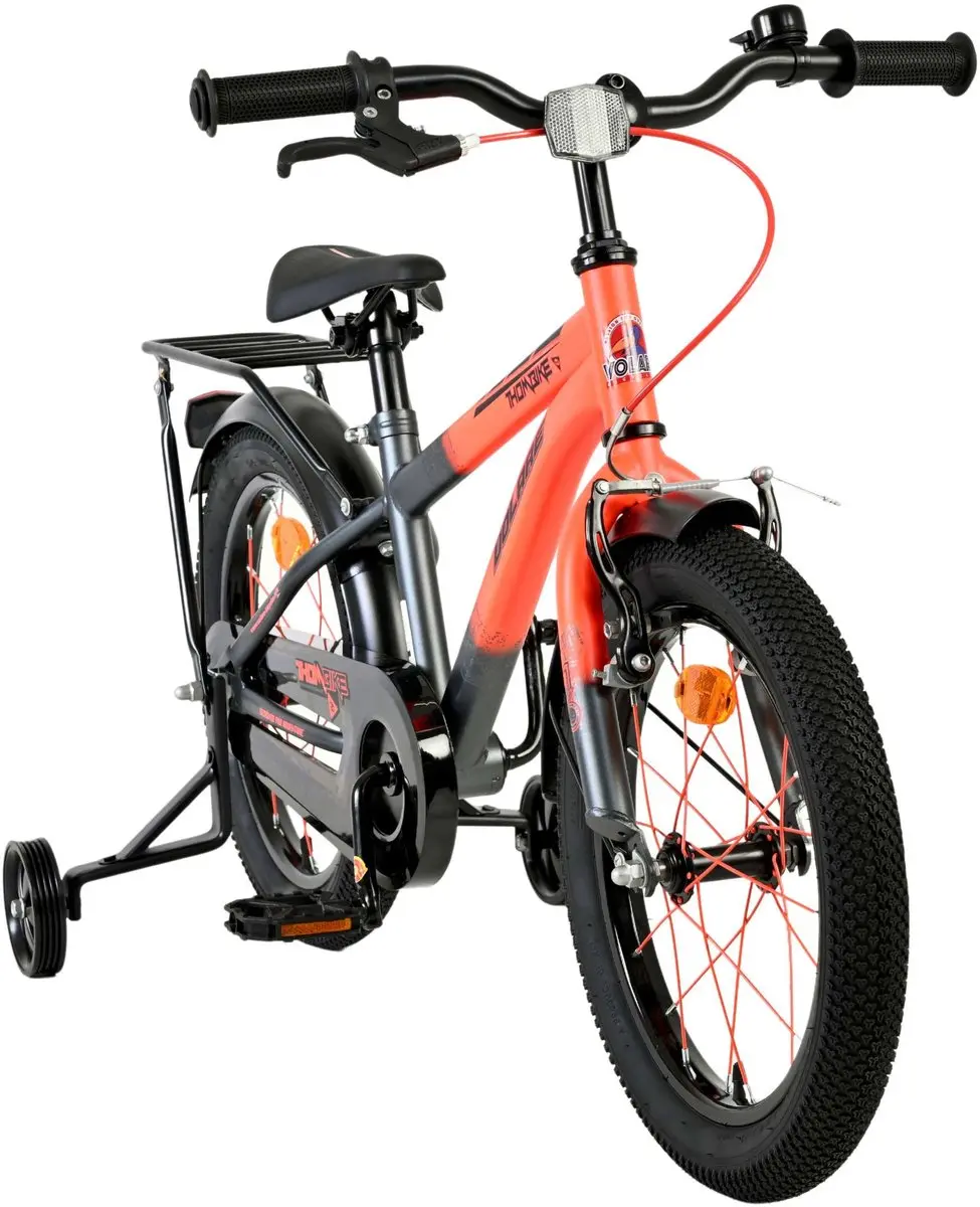 Volare Thombike Kinderfiets 16" - 1 Versnelling - Oranje/Grijs