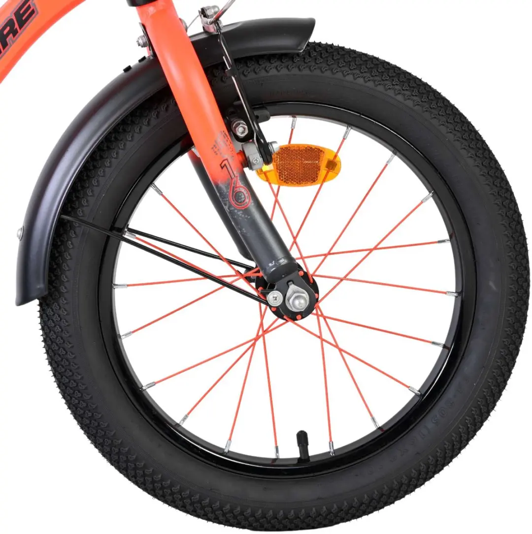 Volare Thombike Kinderfiets 16" - 1 Versnelling - Oranje/Grijs - afbeelding 6 van 6