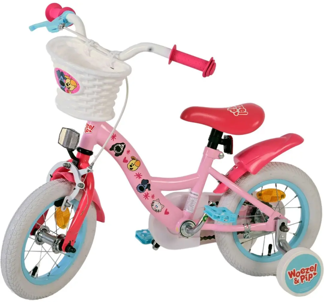 Volare Woezel & Pip Kinderfiets 12 inch - Roze