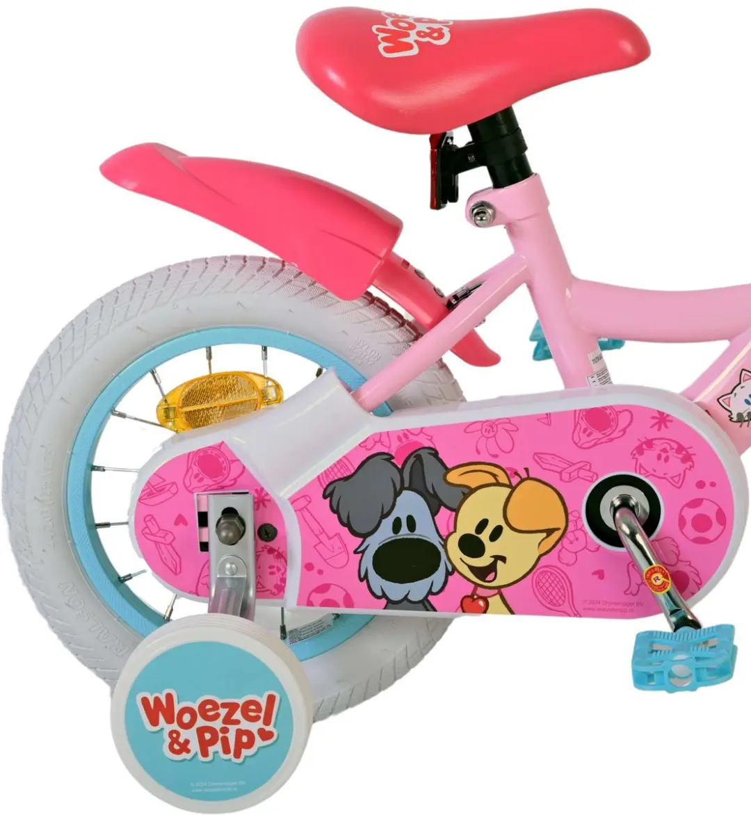 Volare Woezel & Pip Kinderfiets 12 inch - Roze