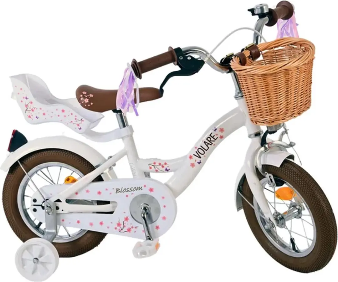 Volare Blossom Kinderfiets 12 inch - Meisjes - Wit