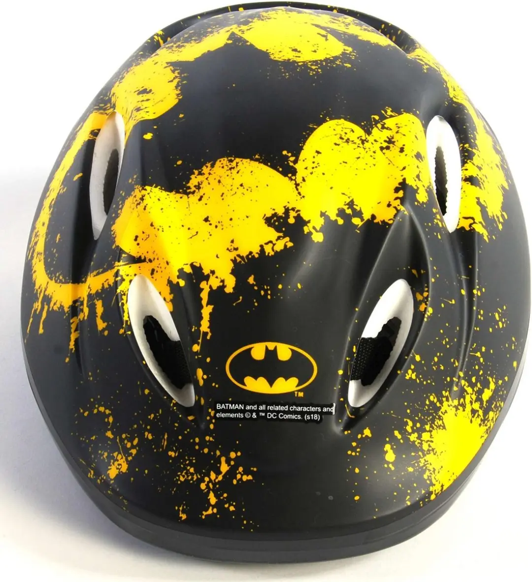 Volare Batman Jongens Fietshelm 51-55cm - Zwart/Geel