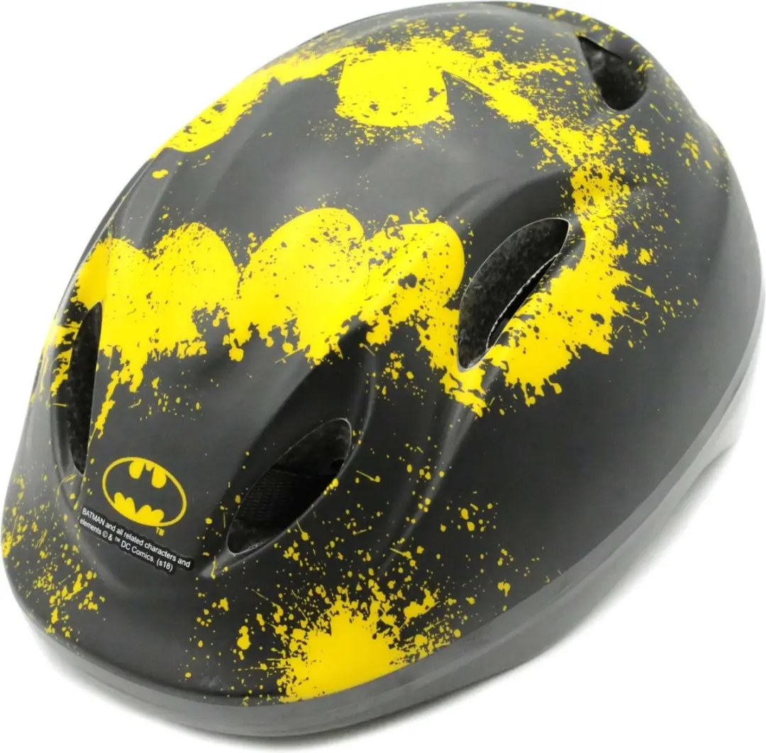 Volare Batman Jongens Fietshelm 51-55cm - Zwart/Geel