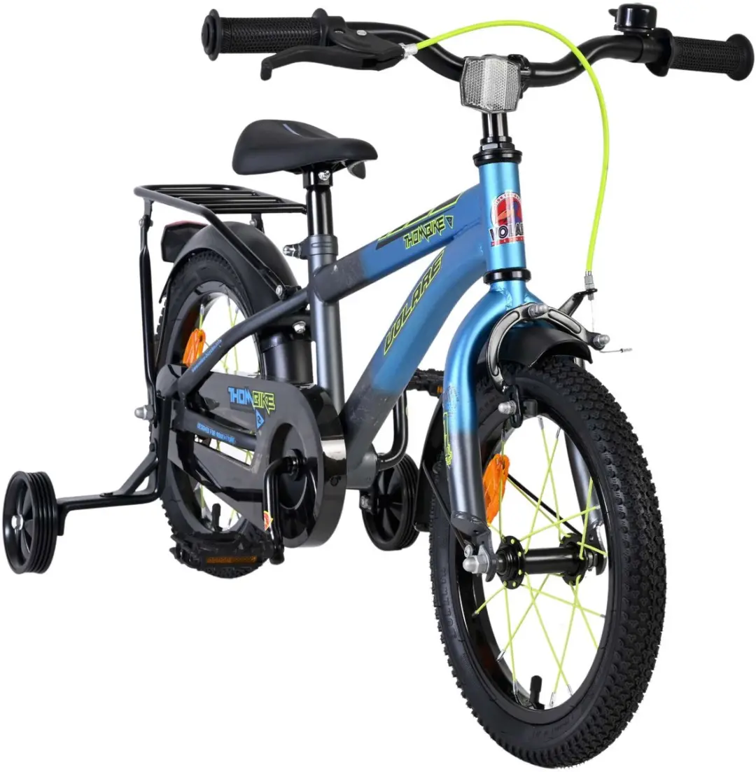 Volare Thombike Kinderfiets 14" - 1 Versnelling - Blauw/Grijs