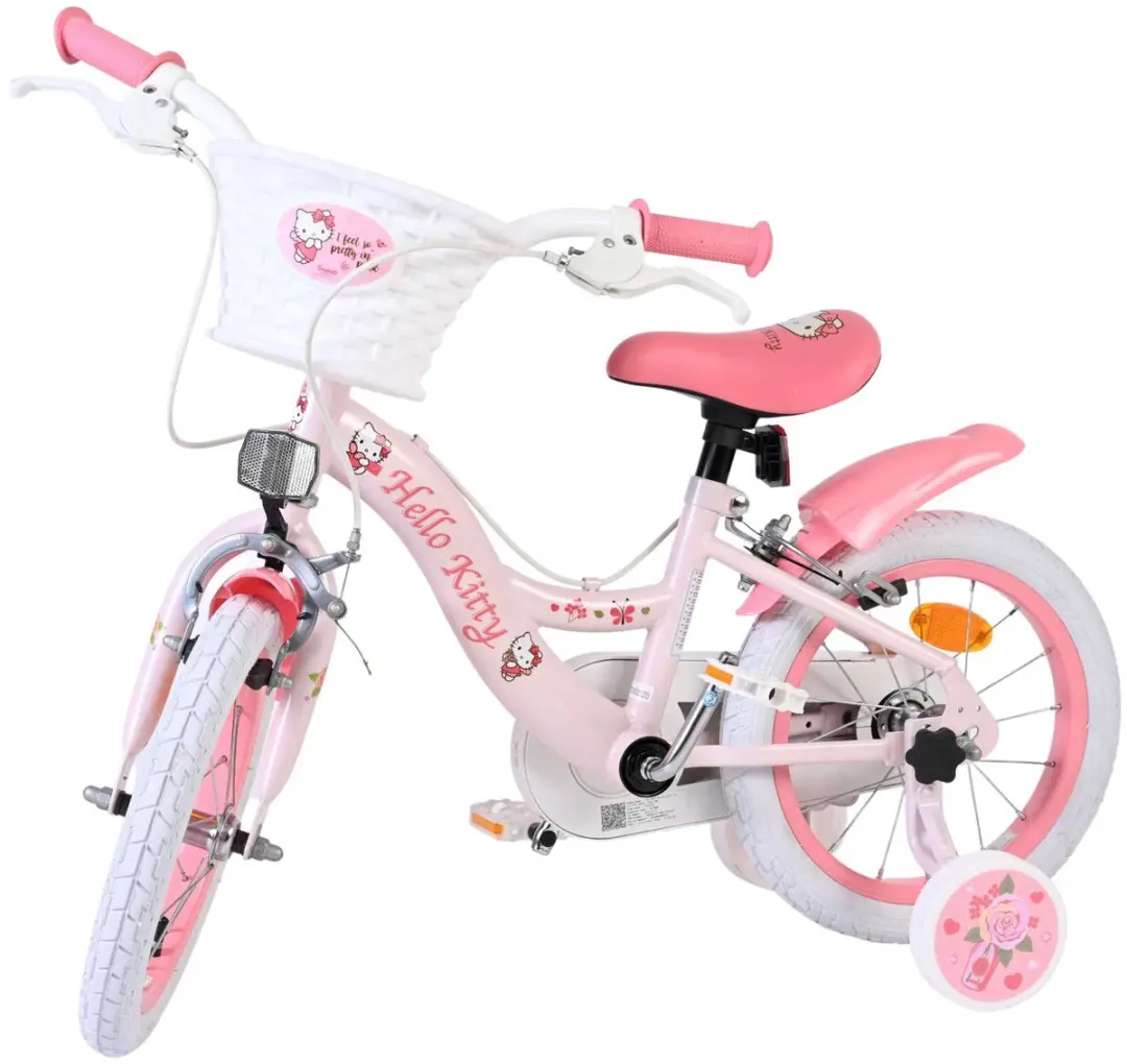 Volare Hello Kitty Kinderfiets 14 inch - Roze - 1 Versnelling - afbeelding 6 van 6