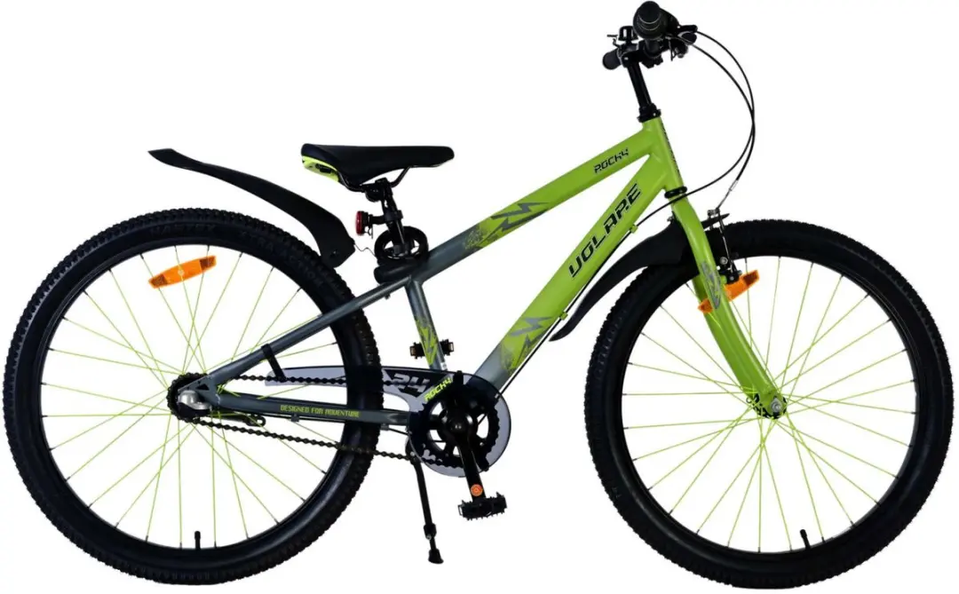 Volare Rocky Kinderfiets 24" - 3 Versnellingen - Groen