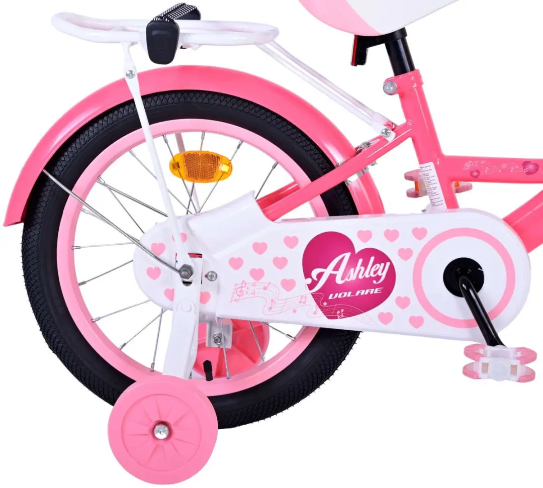 Volare Ashley Kinderfiets 16 inch - Roze/Rood