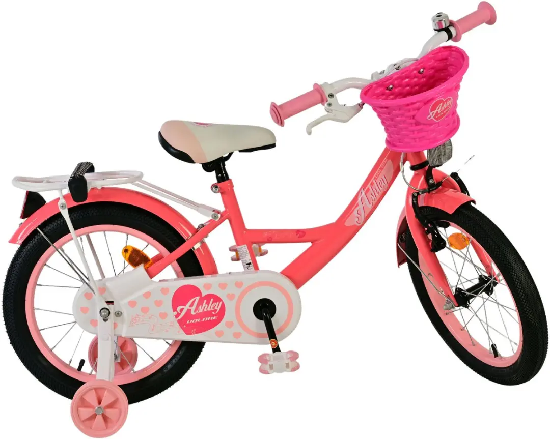 Volare Ashley Kinderfiets 16 inch - Roze/Rood