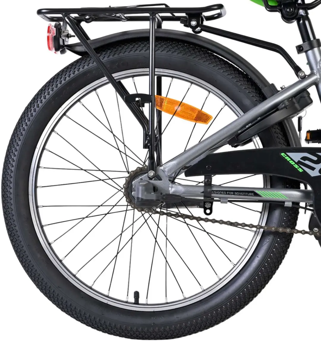 Volare Cross Kinderfiets 20" - 3 Versnellingen Grijs