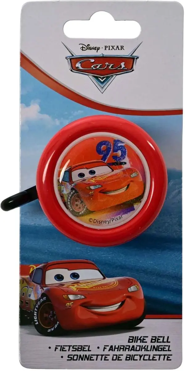 Volare Disney Cars Fietsbel - Rood