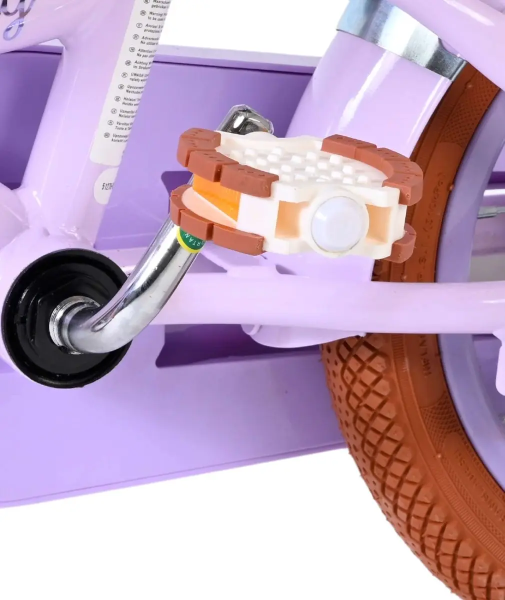 Volare Ashley Kinderfiets 12" - Meisjes - Lila
