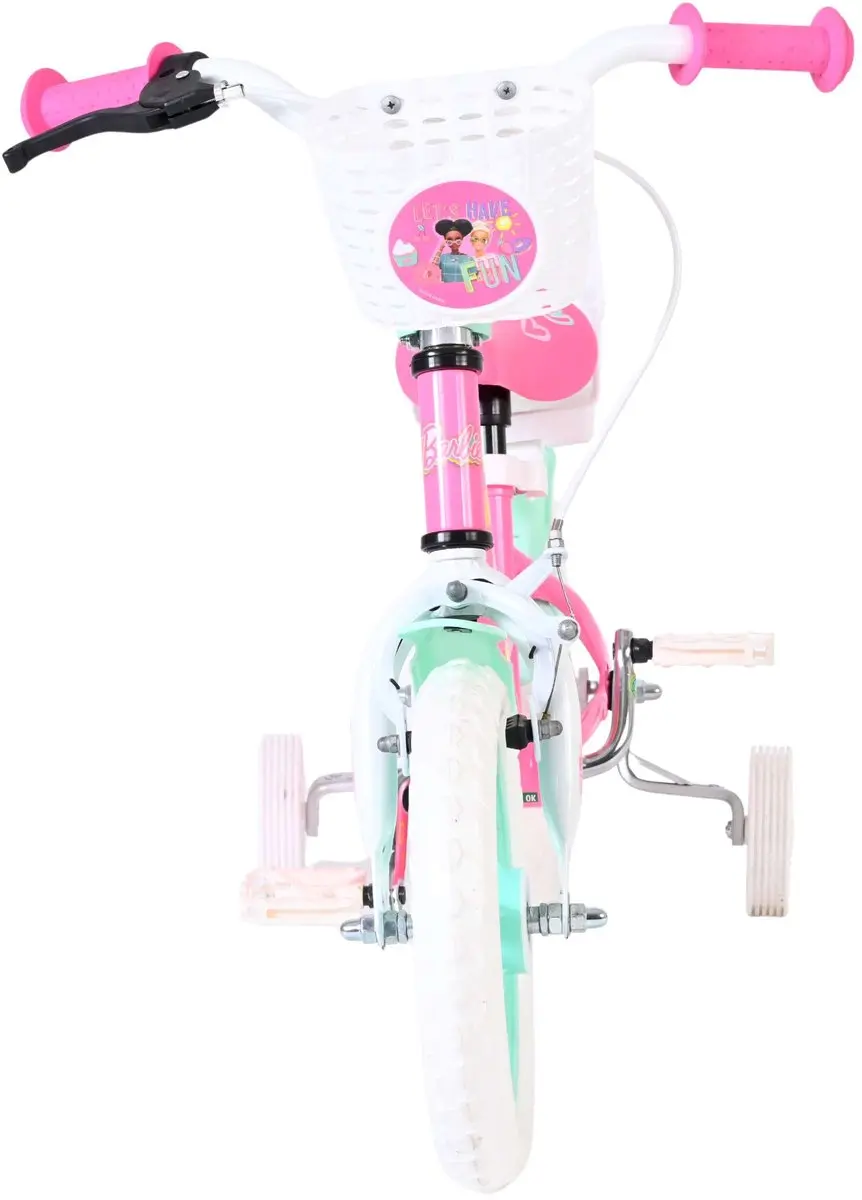 Volare Barbie Kinderfiets 12" - Roze - 1 Versnelling