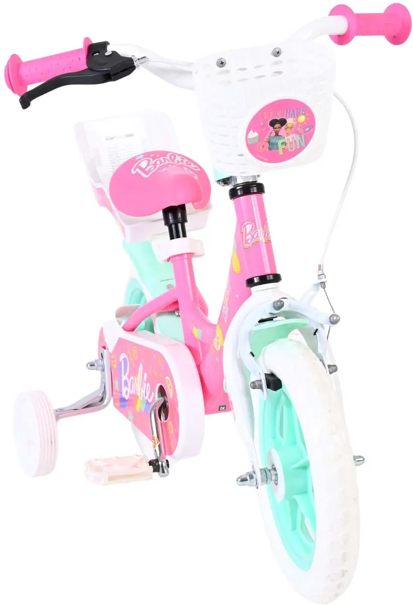 Volare Barbie Kinderfiets 12" - Roze - 1 Versnelling