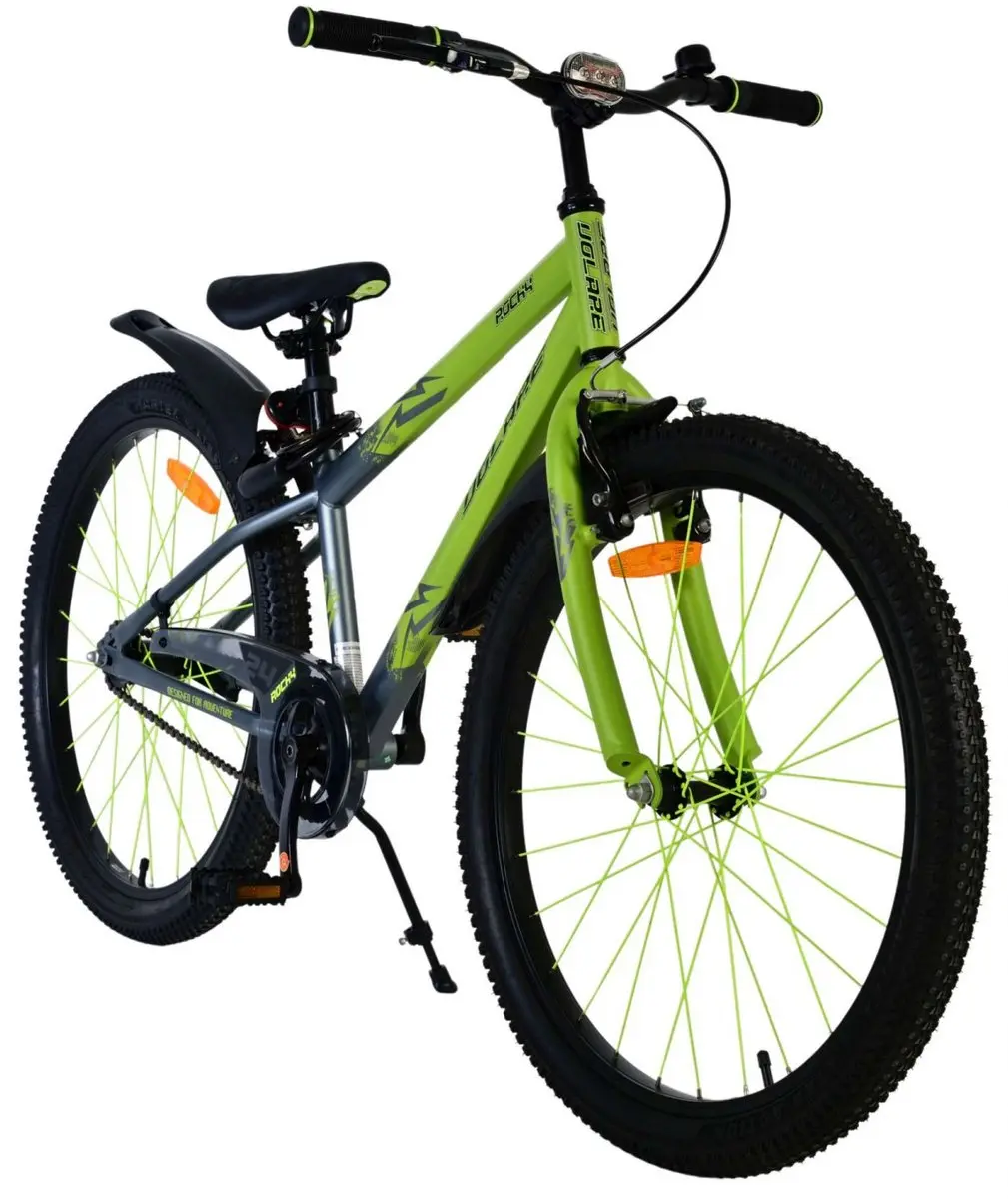 Volare Rocky Kinderfiets 24" - 1 Versnelling - Groen