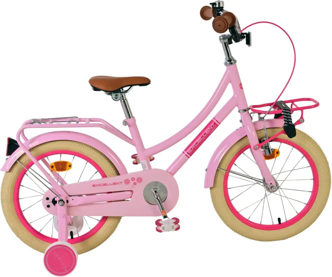 Volare Excellent Kinderfiets 16" - Meisjes - Lichtroze - 95% afgemonteerd
