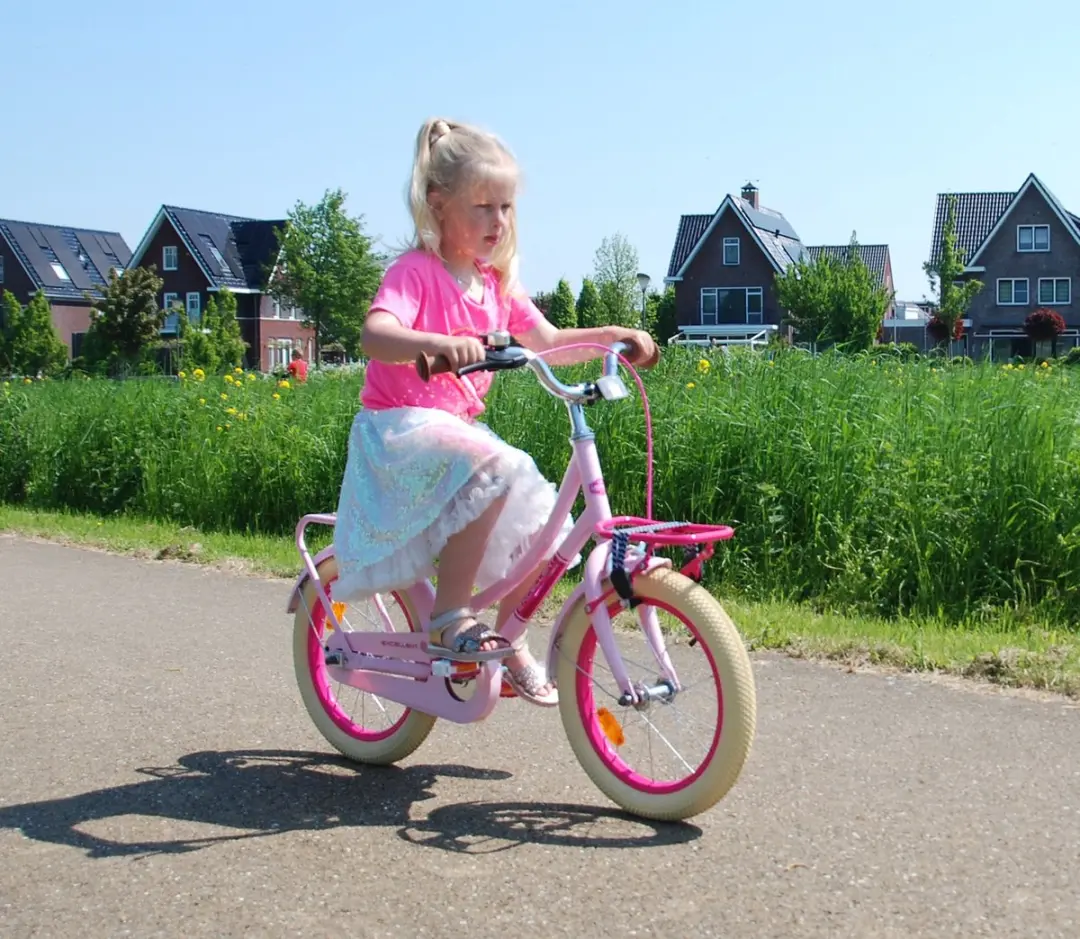 Volare Excellent Kinderfiets 16" - Meisjes - Lichtroze - 95% afgemonteerd