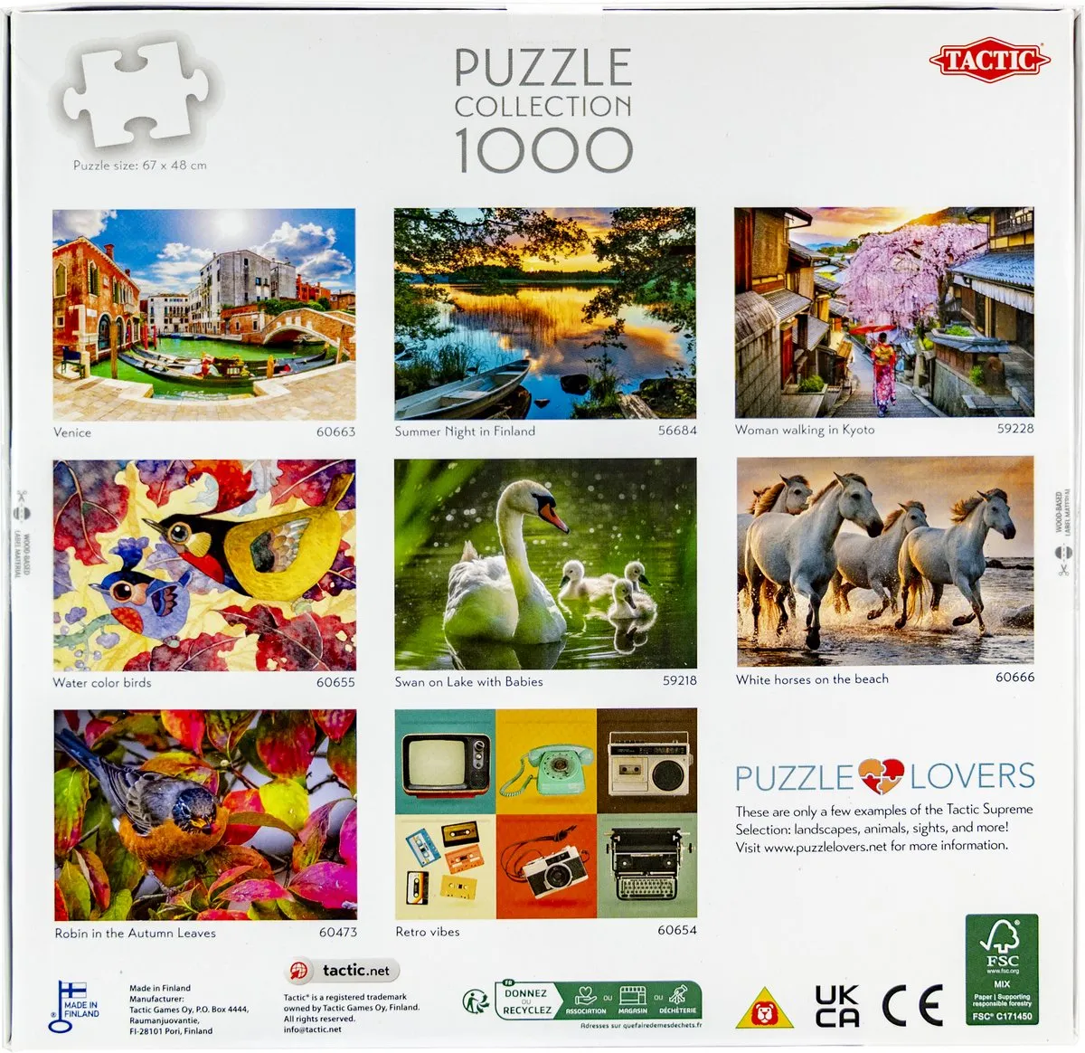 Tactic Venice Puzzel 1000 Stuks - Romantische Grachten