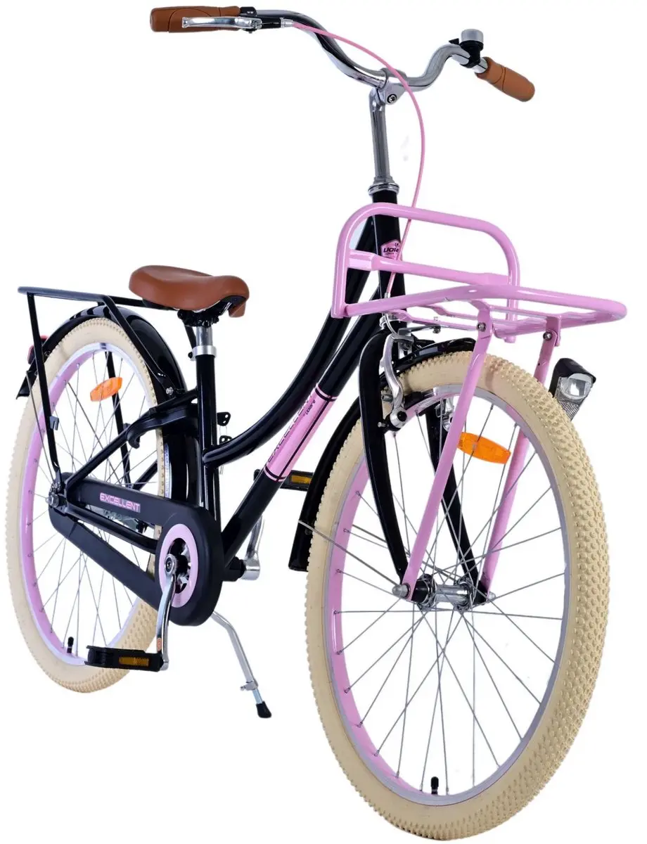 Volare Excellent Kinderfiets 24 inch - 1 Versnelling - Zwart