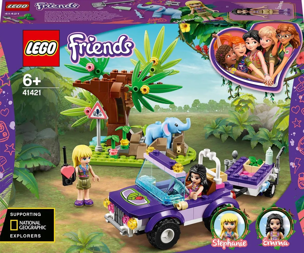 LEGO Friends Reddingsbasis Babyolifant Jungle 41421