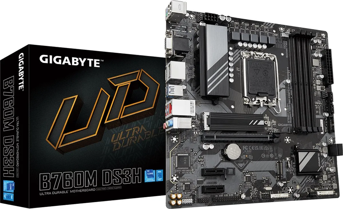 Gigabyte B760M DS3H Moederbord