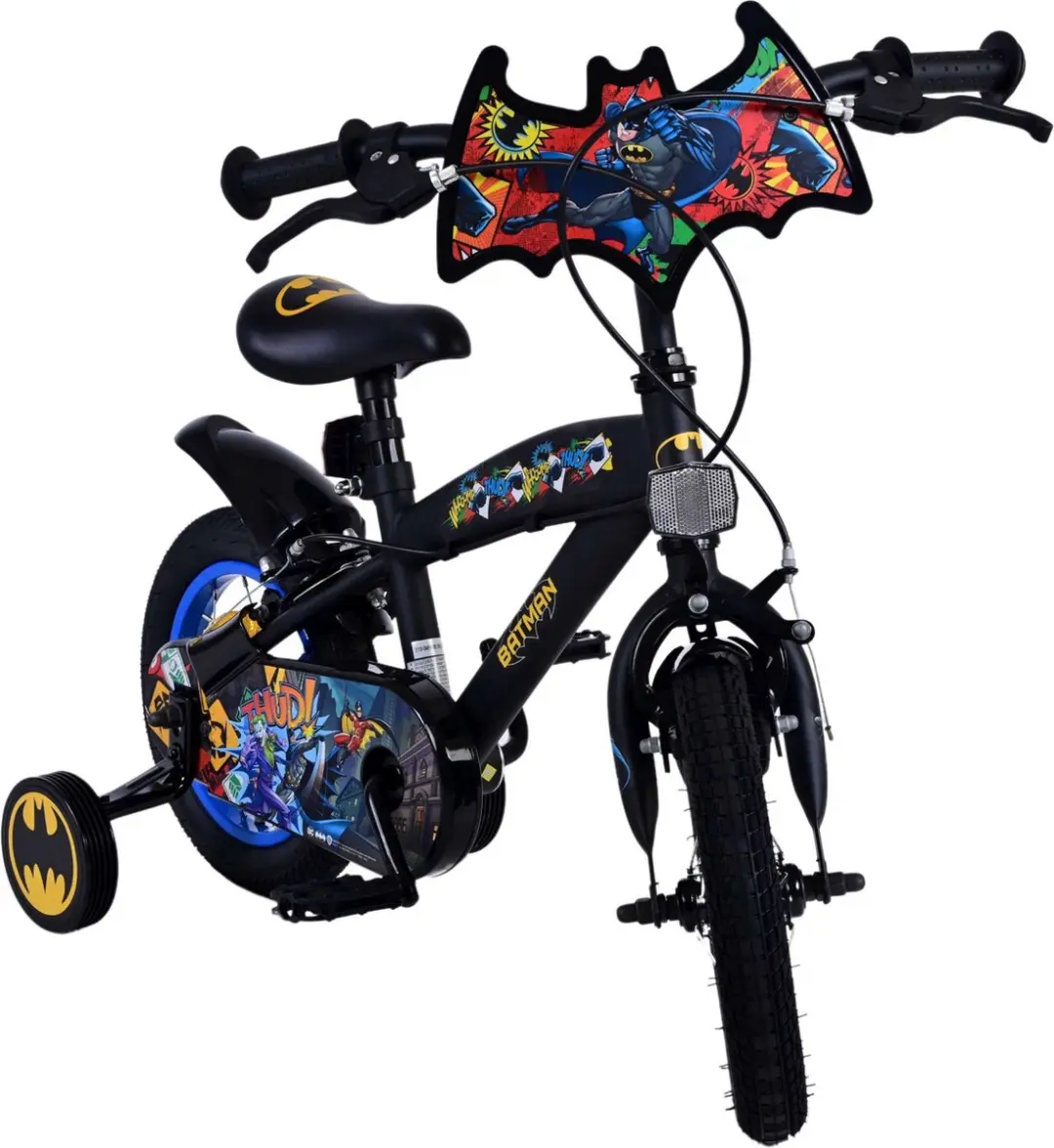 Volare Batman Kinderfiets 12 inch - Zwart - afbeelding 6 van 6