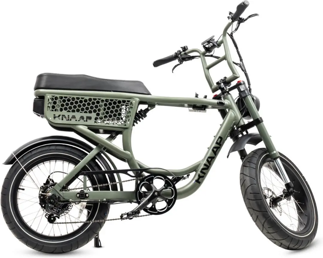 KNAAP BCN Deep Green Elektrische Fatbike 250W - 960Wh - 20" - 7 Versnellingen