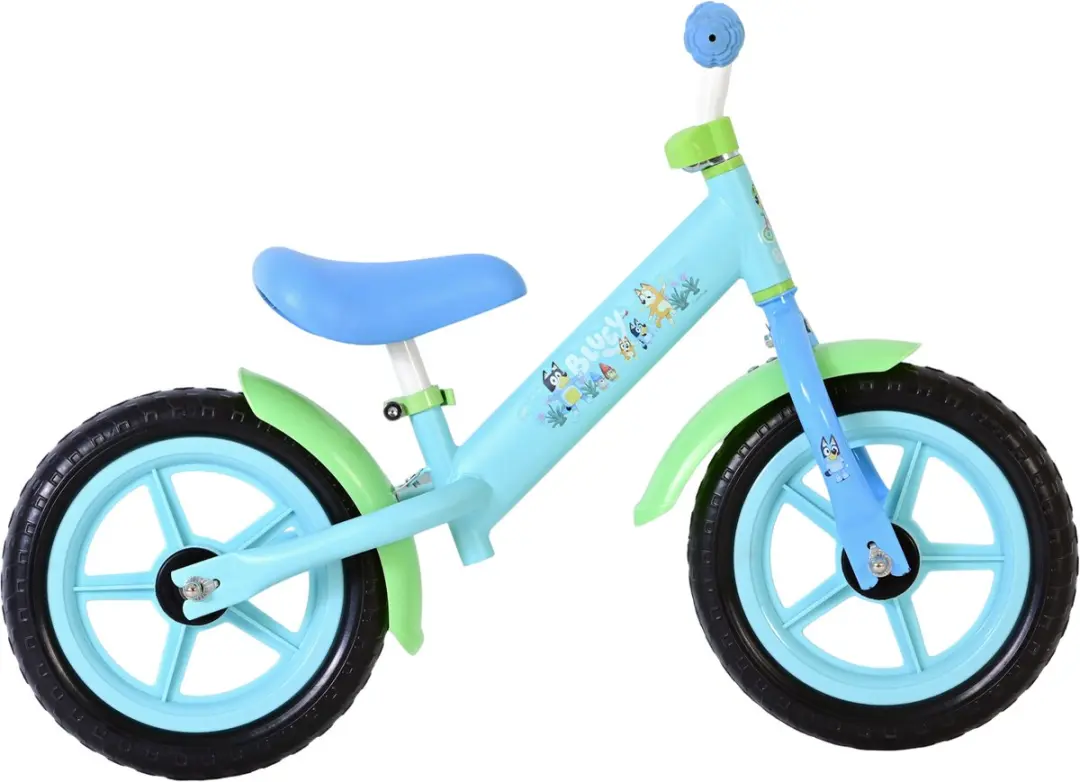 Volare Bluey Loopfiets 12 Inch - Blauw - afbeelding 6 van 6