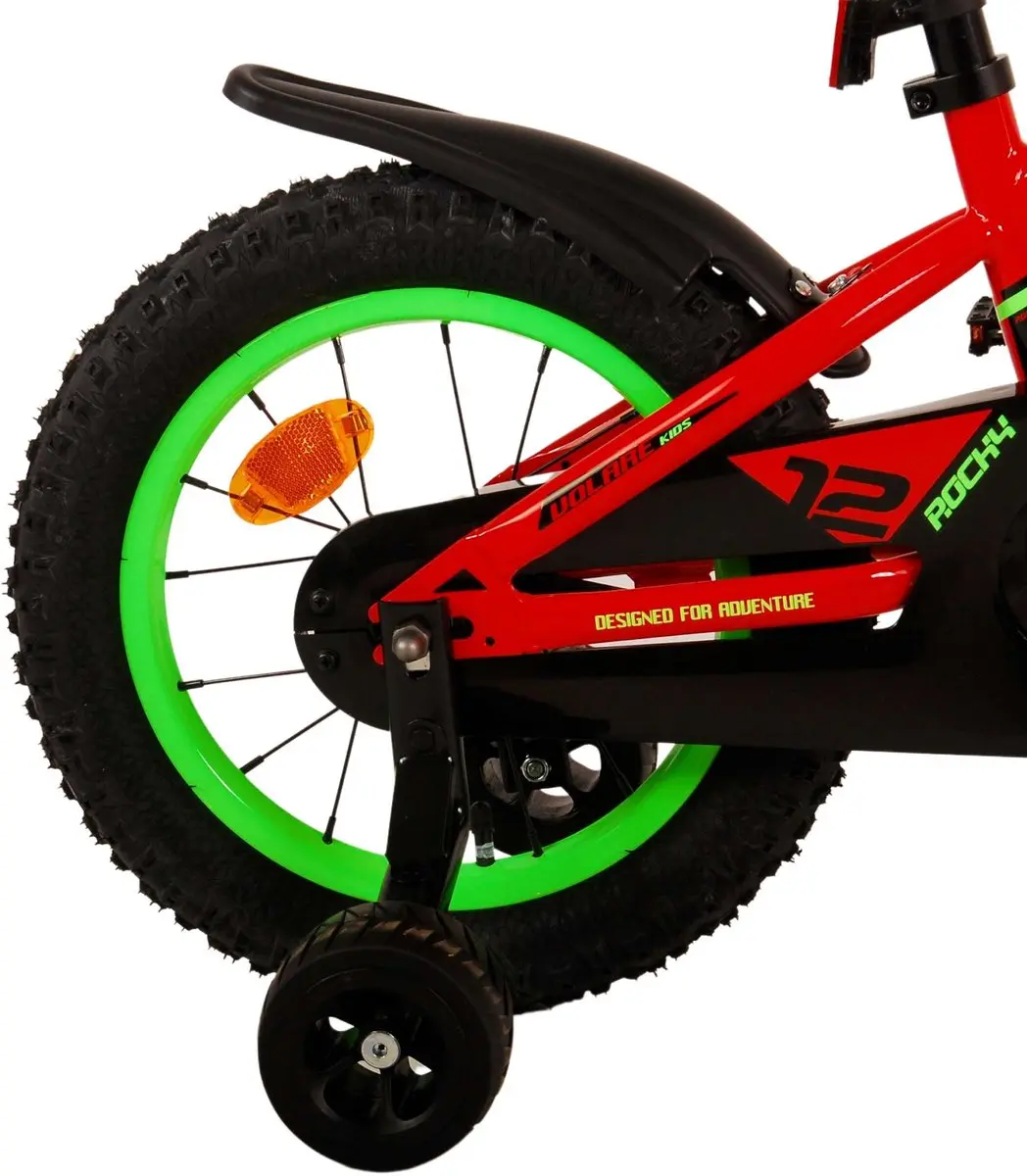 Volare Rocky Kinderfiets 14" - Rood - 1 Versnelling