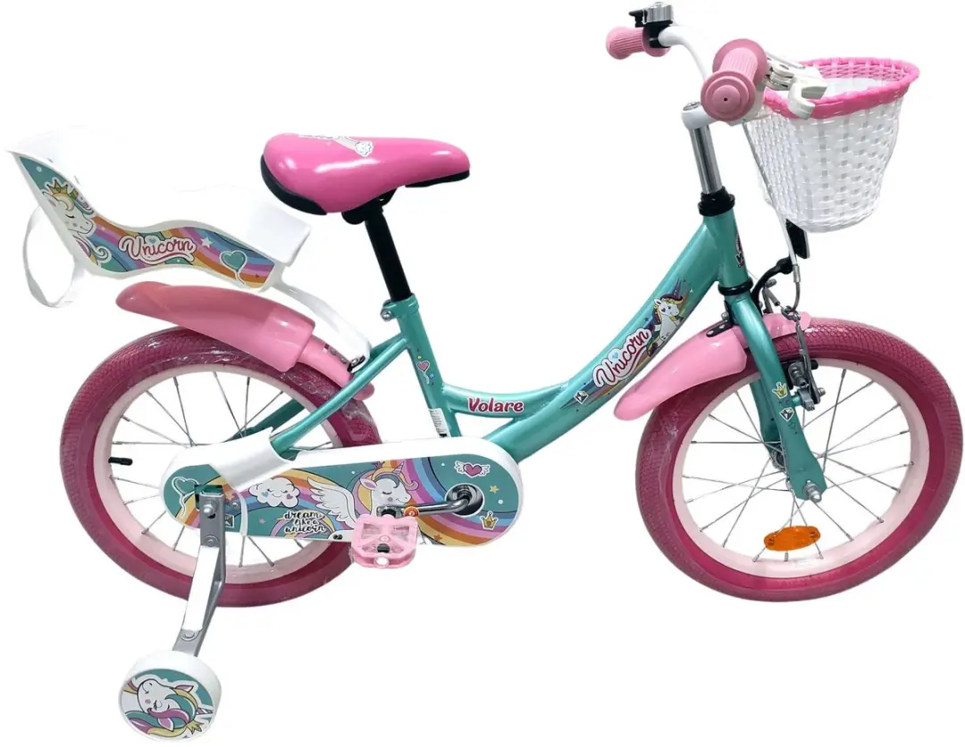 Volare Unicorn Kinderfiets 16" - Groen