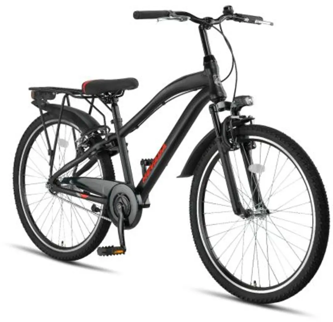 Altec Nevada Jongensfiets 26" - Zwart/Rood
