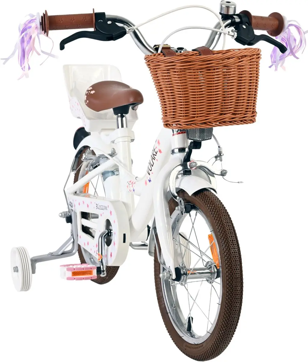 Volare Blossom Kinderfiets 14" - Meisjes - Wit