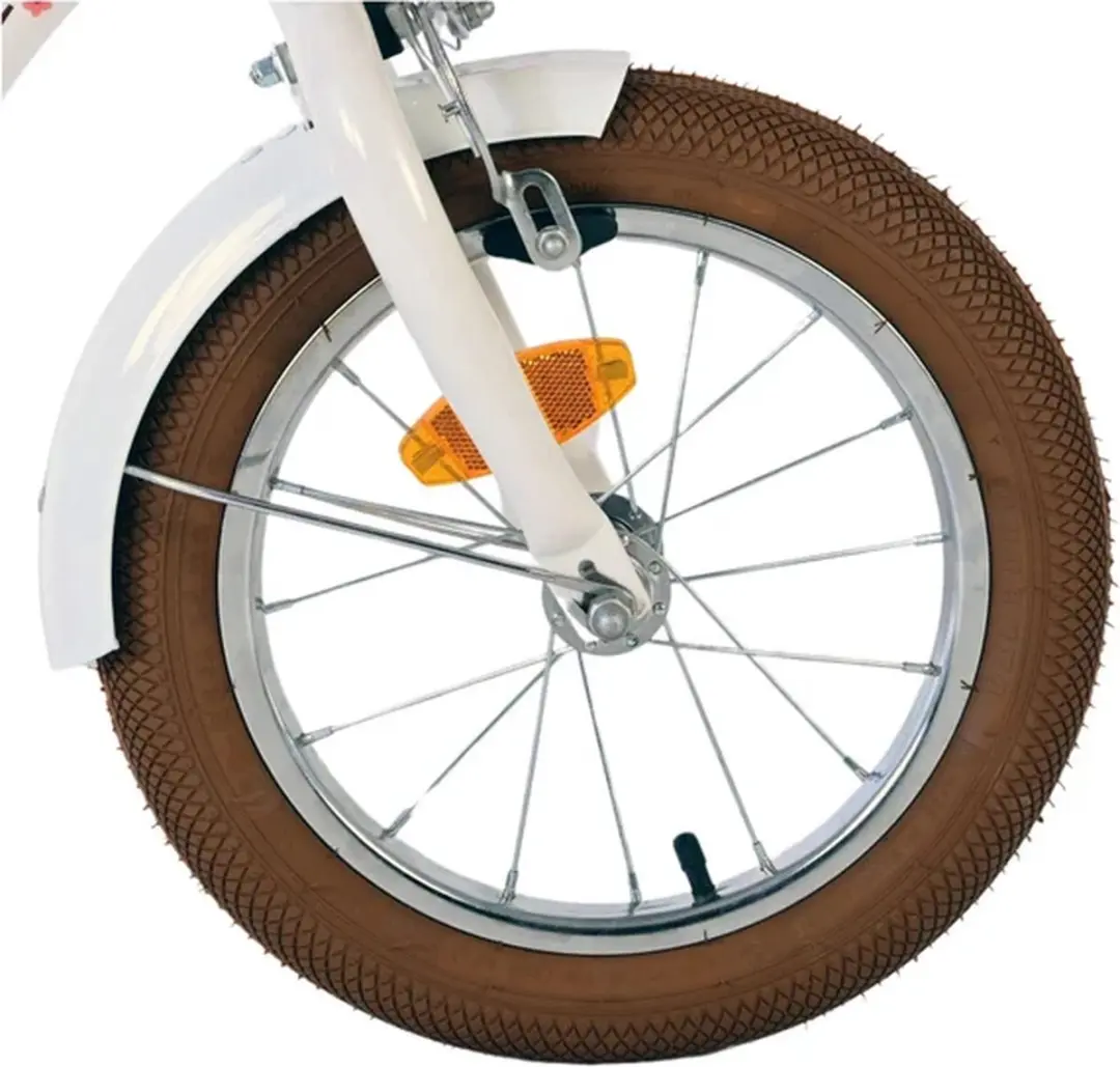 Volare Blossom Kinderfiets 14" - Meisjes - Wit