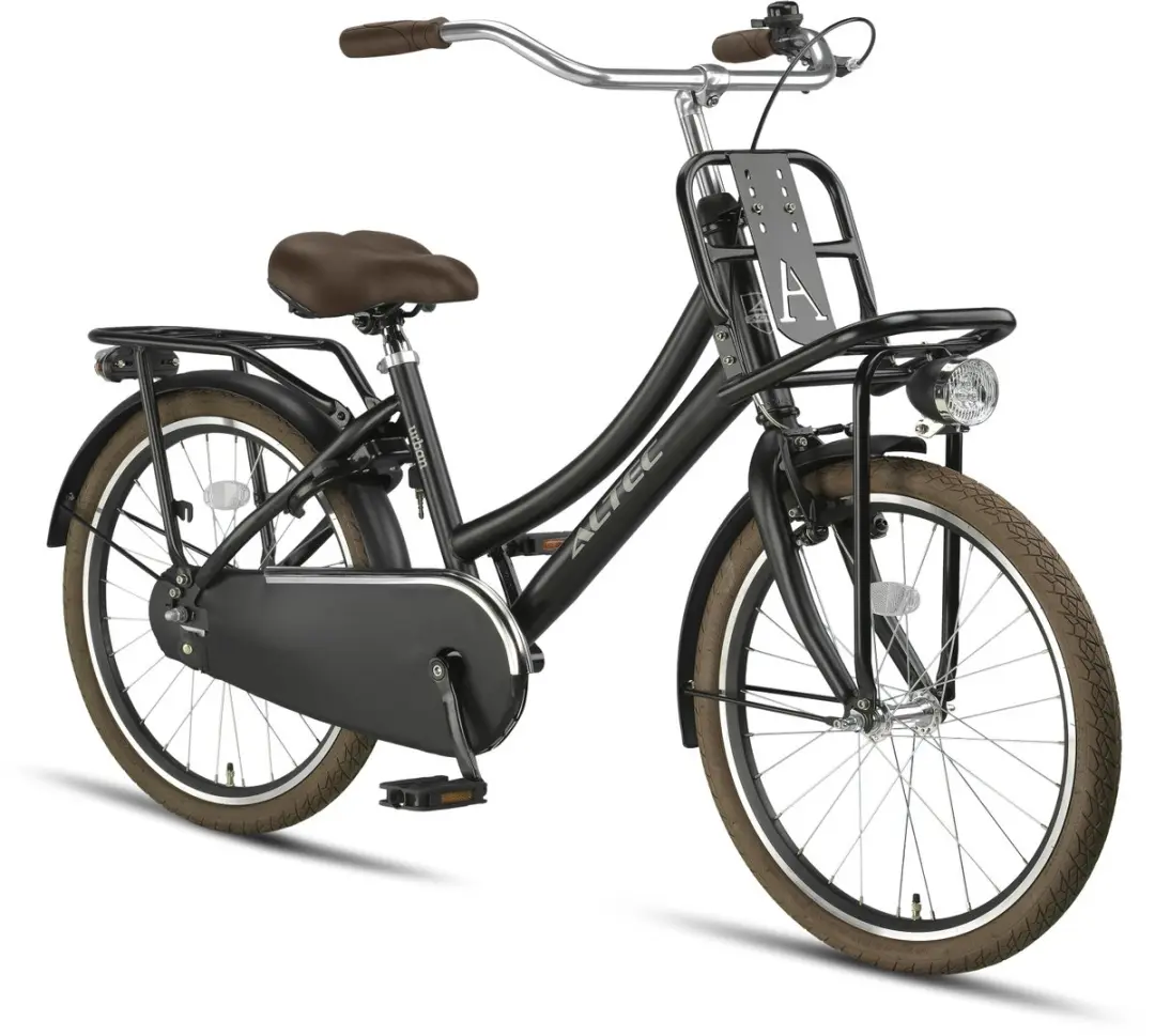 Altec Urban Transportfiets 22 Inch - Meisjesfiets - Terugtraprem - Matzwart